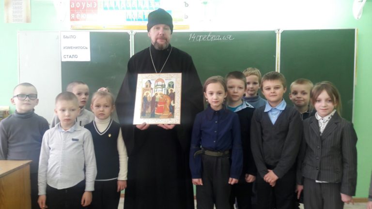 Встречи с учащимися на тему праздника Сретения Господня