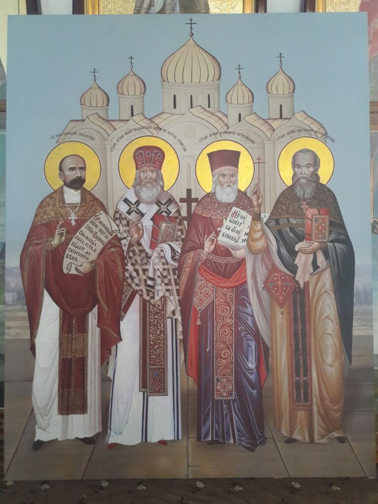В храм Святой Живоначальной Троицы г. Городка была привезена новая икона четырех священномучеников, жизнь которых была связана с Городокщиной