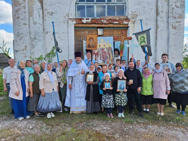 Праздник Вознесения Господня в храме Вознесения Господня в д. Хвошно