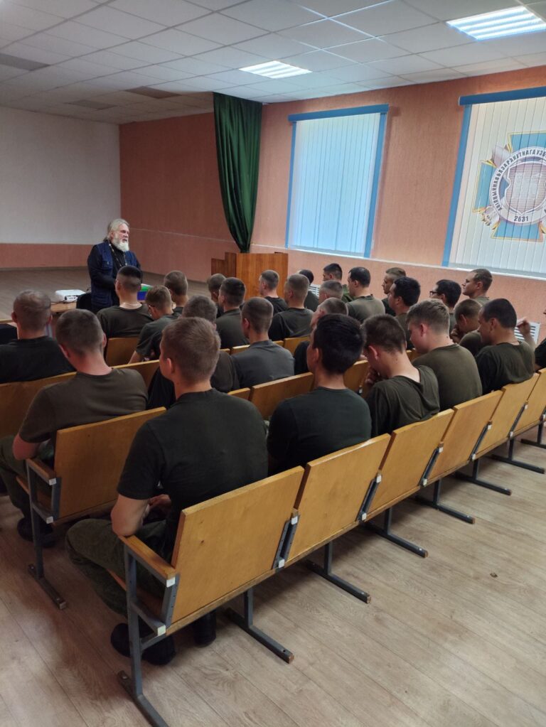 Встреча с военнослужащими в Прудке